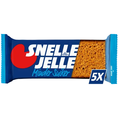 Snelle Jelle (te) Krachtige Kruidkoek Minder Suiker 5 Stuks 250 g