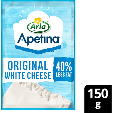Arla Apetina witte kaas plak 40% minder vet