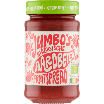 Jumbo's Biologische Aardbeien Fruitspread 250 g