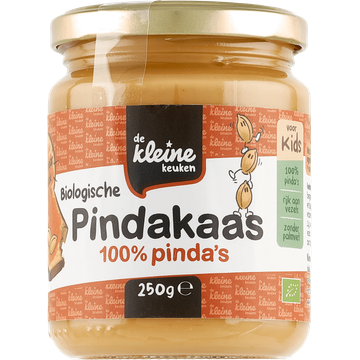 De Kleine Keuken Biologische Pindakaas voor Kids 250 g