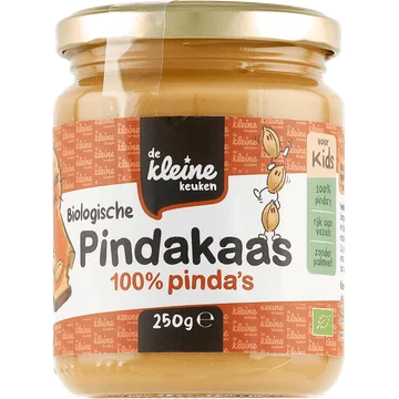 De Kleine Keuken Biologische Pindakaas voor Kids 250 g