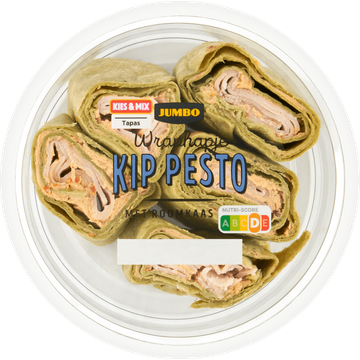 Jumbo Wraphapje Kip Pesto met Roomkaas 110 g