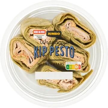 Jumbo Wraphapje Kip Pesto met Roomkaas 110 g