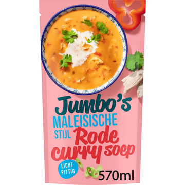 Jumbo's Maleisische Stijl Rode Curry Soep 570ML