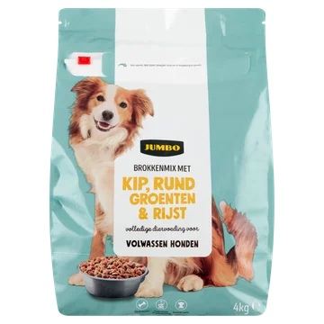 Jumbo Brokkenmix met Kip, Rund Groenten & Rijst 4 kg