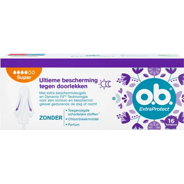 O.B. Extra Protect Tampons Super 16 Stuks