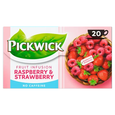 Pickwick Fruit Infusion Raspberry & Strawberry 20 Stuks