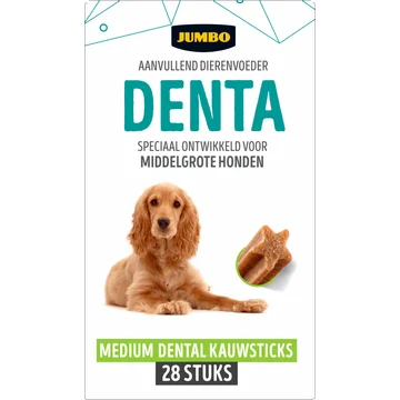 Jumbo Aanvullend Dierenvoeder Denta Medium Dental Kauwsticks 28 Stuks 720 g