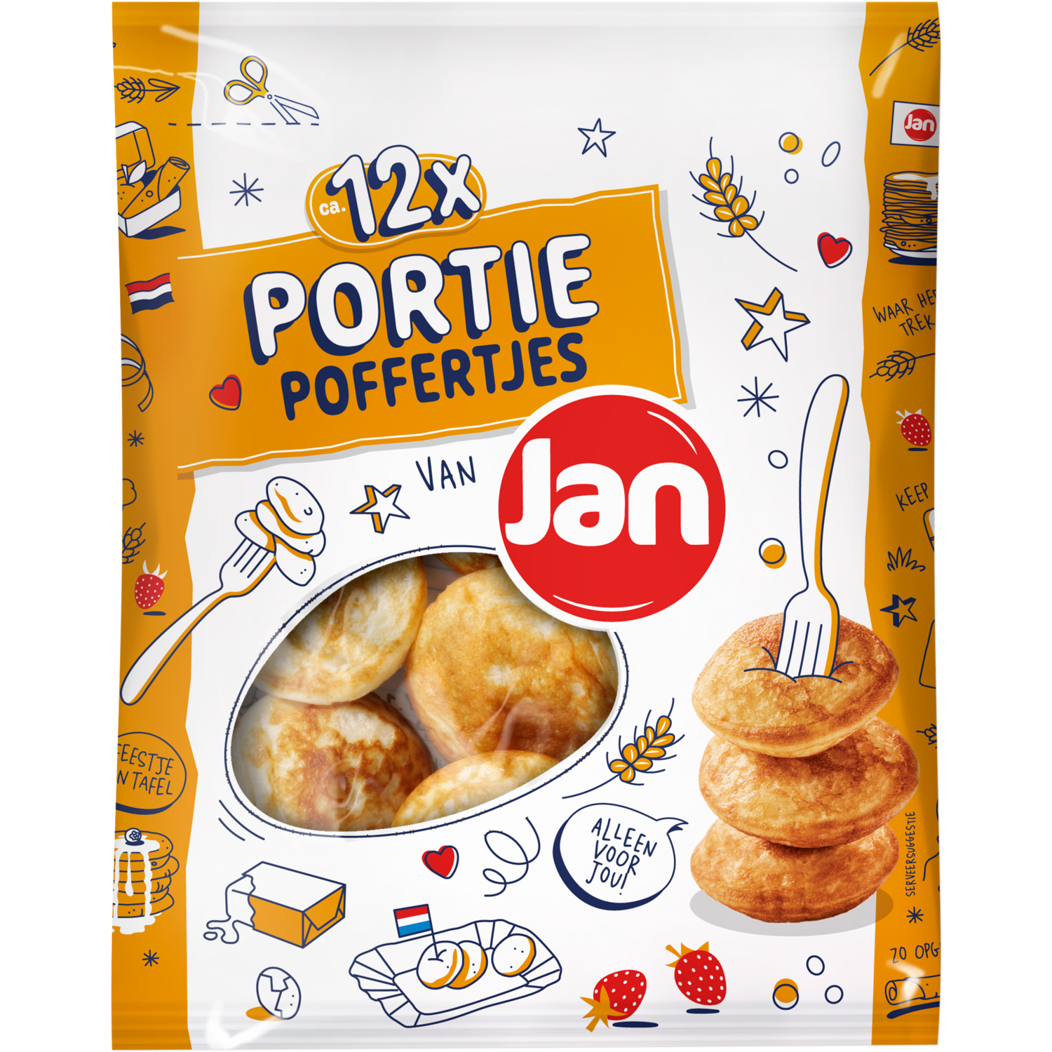 Jan Portie Poffertjes 12 Stuks 100 g