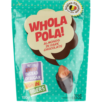 Whola Pola! Almonds in Dark Chocolate 100 g