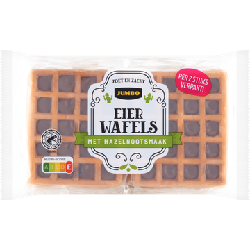 Jumbo Eierwafels met Hazelnootsmaak 4 Stuks