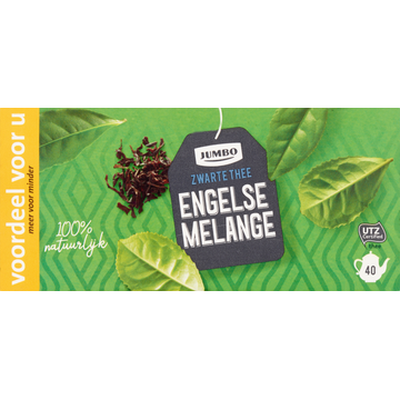 Jumbo Zwarte Thee Engelse Melange voor Pot 40 Stuks