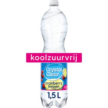 Crystal Clear Koolzuurvrij Cranberry Limoen 1,5L