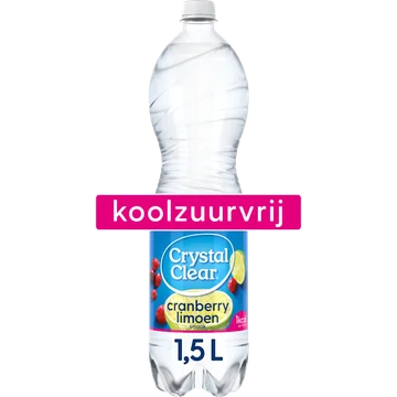 Crystal Clear Koolzuurvrij Cranberry Limoen 1,5L