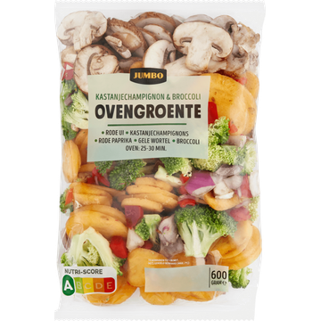 Jumbo Kastanjechampignon & Broccoli Ovengroente 600 g