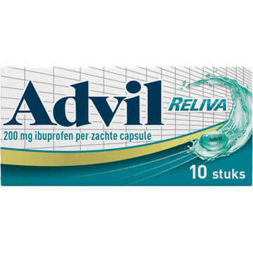 Advil Reliva Liquid-Caps pijnstiller 200 mg, 10 stuks