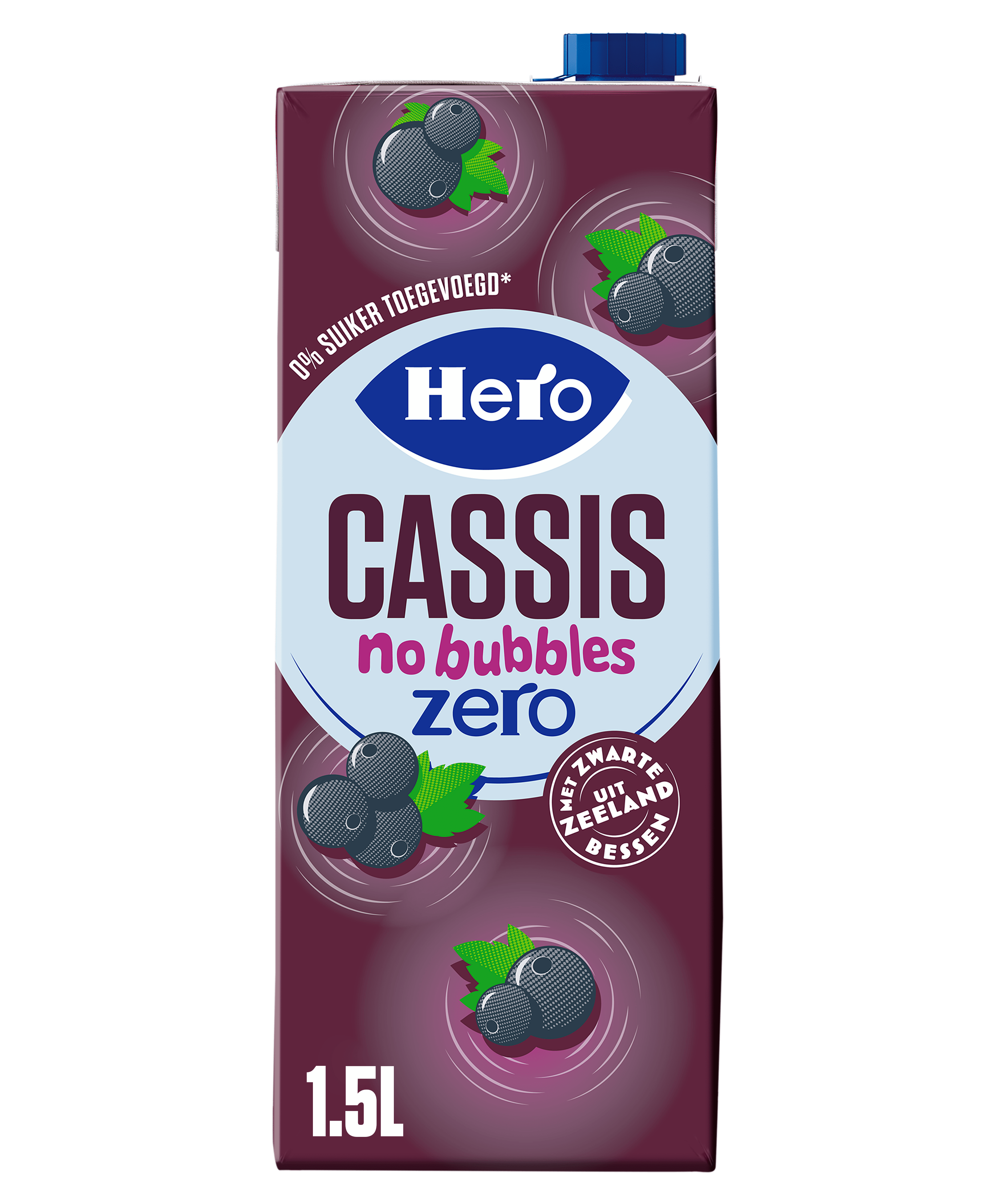 Hero Cassis No Bubbles Zero 1,5 L