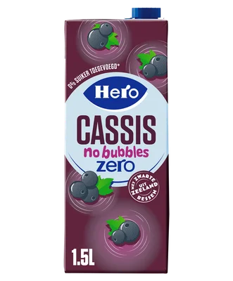 Hero Cassis No Bubbles Zero 1,5 L