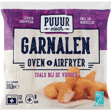 Puuur Visch Garnalen Oven & Airfryer 360 g