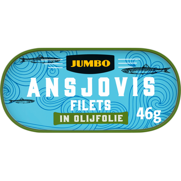 Jumbo Ansjovis Filets in Olijfolie 46 g