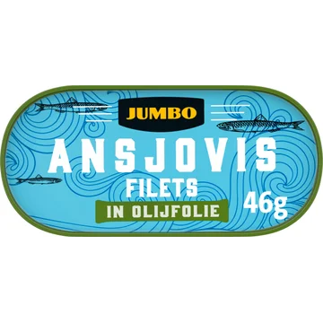 Jumbo Ansjovis Filets in Olijfolie 46 g