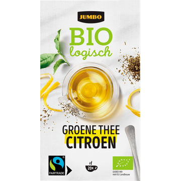 Jumbo Biologisch Groene Thee Citroen 20 Stuks