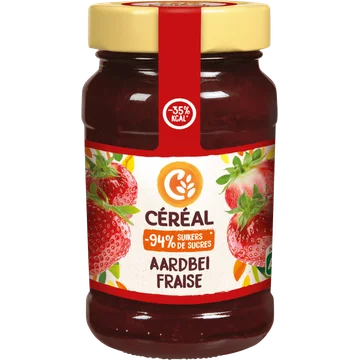 Céréal Minder Suikers Confituur Aardbei 270 g