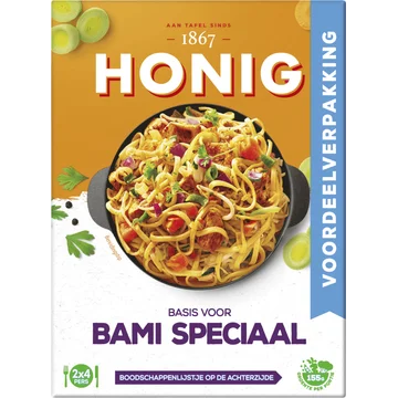 Honig Maaltijdmix voor Bami Speciaal Dubbelpak  2 x 37 g