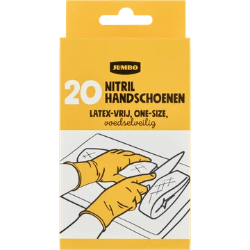 Jumbo Nitril Handschoenen 20 Stuks