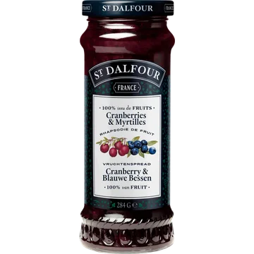 St. Dalfour Vruchtenspread Cranberry Blauwe Bes