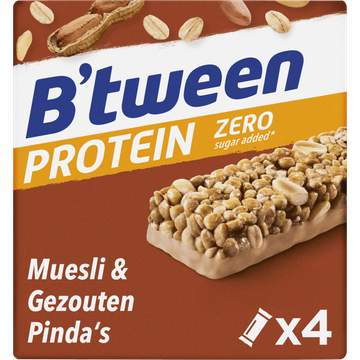 B'tween Proteinreep Zero Muesli & Gezouten Pinda's 100g