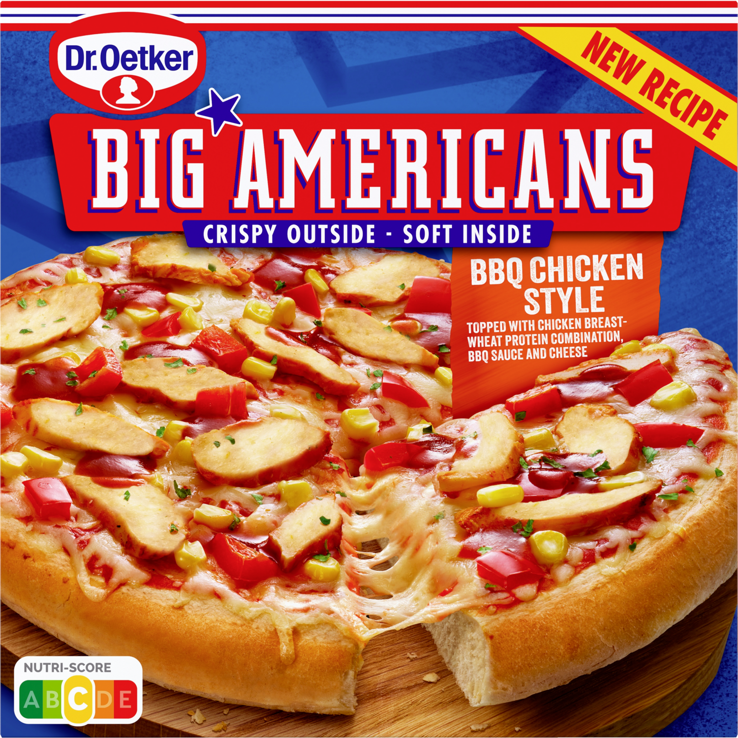 Dr. Oetker Big Americans Pizza BBQ Chicken 460 g