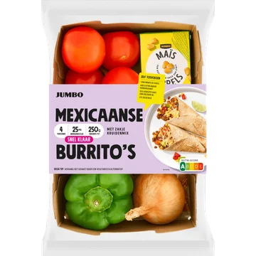 Jumbo Mexicaanse Burrito's Verspakket 4 Personen
