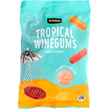 Jumbo Tropical Winegums Zoet & Zacht 250 g