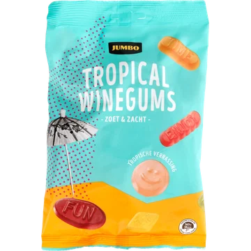 Jumbo Tropical Winegums Zoet & Zacht 250 g
