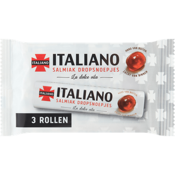 Italiano Salmiak Dropsnoepjes 3 Stuks 99 g