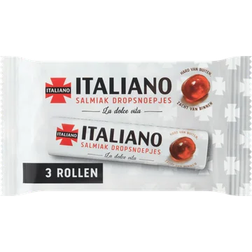 Italiano Salmiak Dropsnoepjes 3 Stuks 99 g