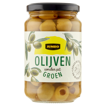 Jumbo Groene Olijven Zonder Pit 340 g