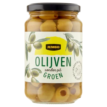Jumbo Groene Olijven Zonder Pit 340 g