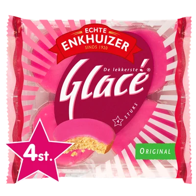 Echte Enkhuizer de Lekkerste Glacé Original 4 Stuks 220 g