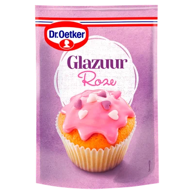 Dr. Oetker Glazuur Roze Taart Versiering 125 g