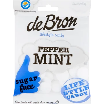 De Bron Peppermint Sugarfree 80 g