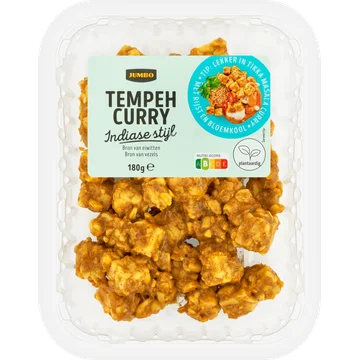 Jumbo Tempeh Curry Indiase Stijl 180 g
