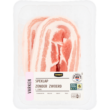 Jumbo Speklappen Zonder Zwoerd 2 Stuks