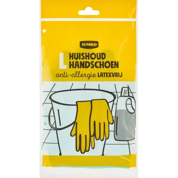 Jumbo Huishoudhandschoenen Latexvrij L 1 Stuk