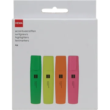 HEMA 4x Accentueerstiften