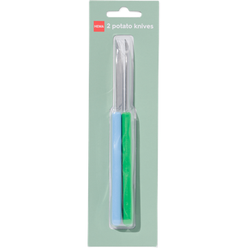 Aardappelmesjes 2x groen/blauw