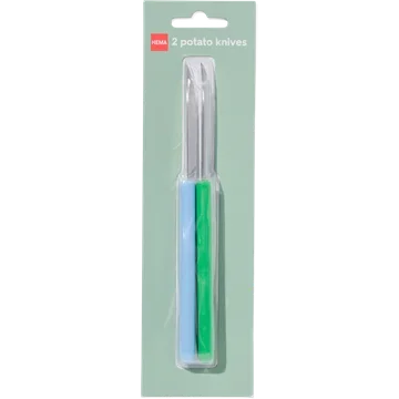 Aardappelmesjes 2x groen/blauw
