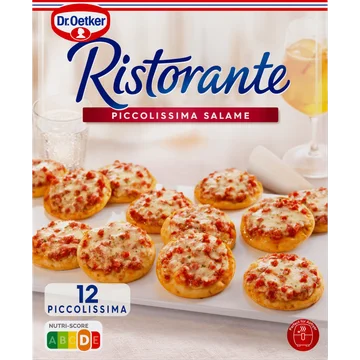 Dr. Oetker Ristorante Pizza Piccolissima Salame minisnacks 12 Stuks