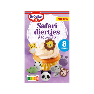Dr. Oetker Safari Diertjes Decoratie 8 Stuks 16 g